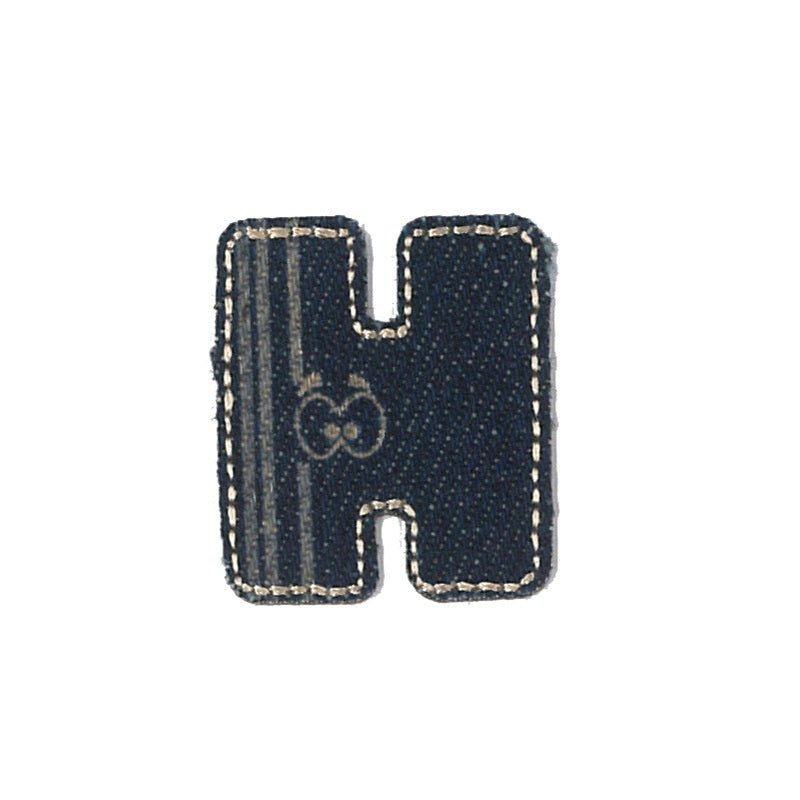 Denim - Bokstaven H - Patchlab