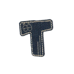 Denim - Bokstaven T - Patchlab