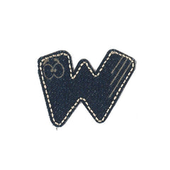 Denim - Bokstaven W - Patchlab