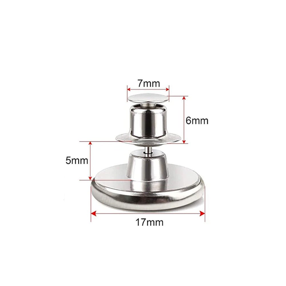 Jeansknapp med stift – ersätt trasig knapp utan att sy - Patchlab