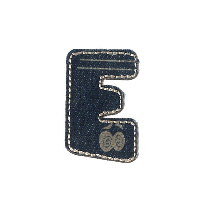 Denim - Bokstaven E - Patchlab