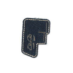 Denim - Bokstaven F - Patchlab