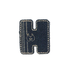 Denim - Bokstaven H - Patchlab