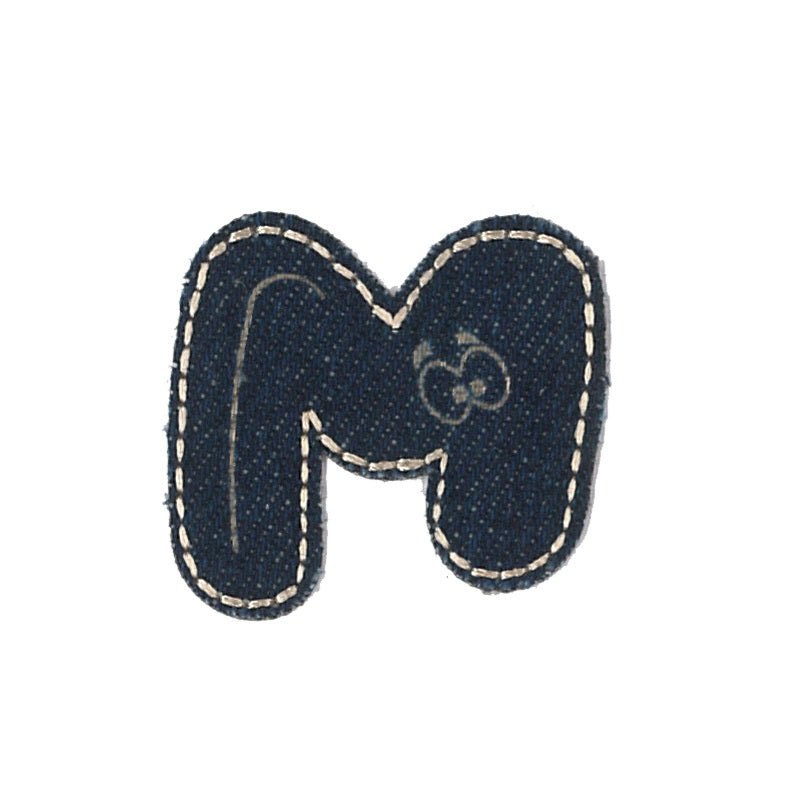 Denim - Bokstaven M - Patchlab
