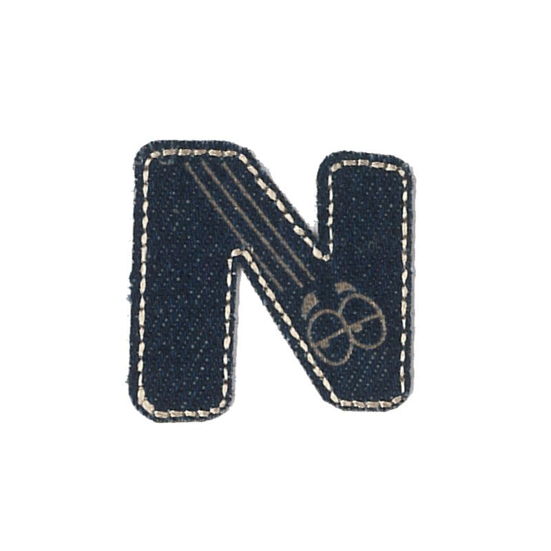 Denim - Bokstaven N - Patchlab