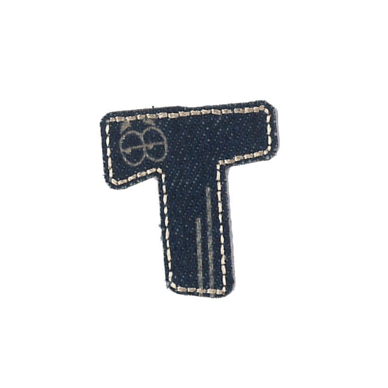 Denim - Bokstaven T - Patchlab
