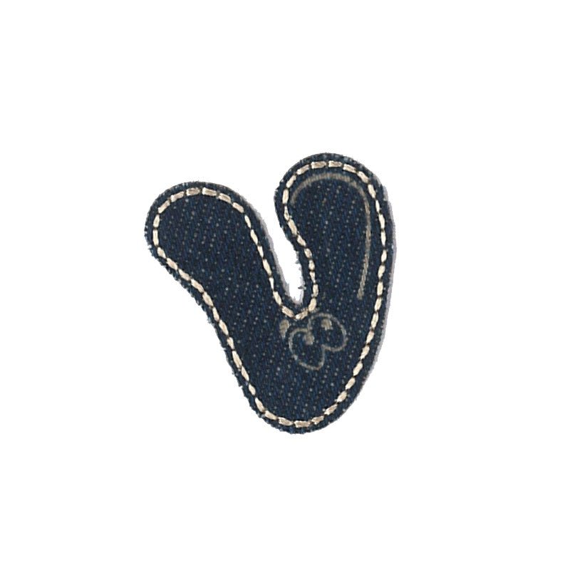 Denim - Bokstaven V - Patchlab