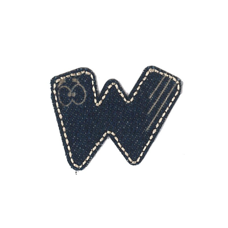 Denim - Bokstaven W - Patchlab
