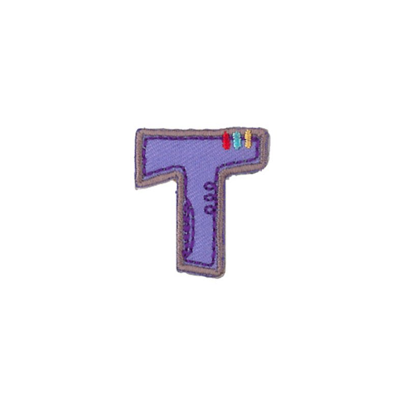 Färgglad - Bokstaven T - Patchlab