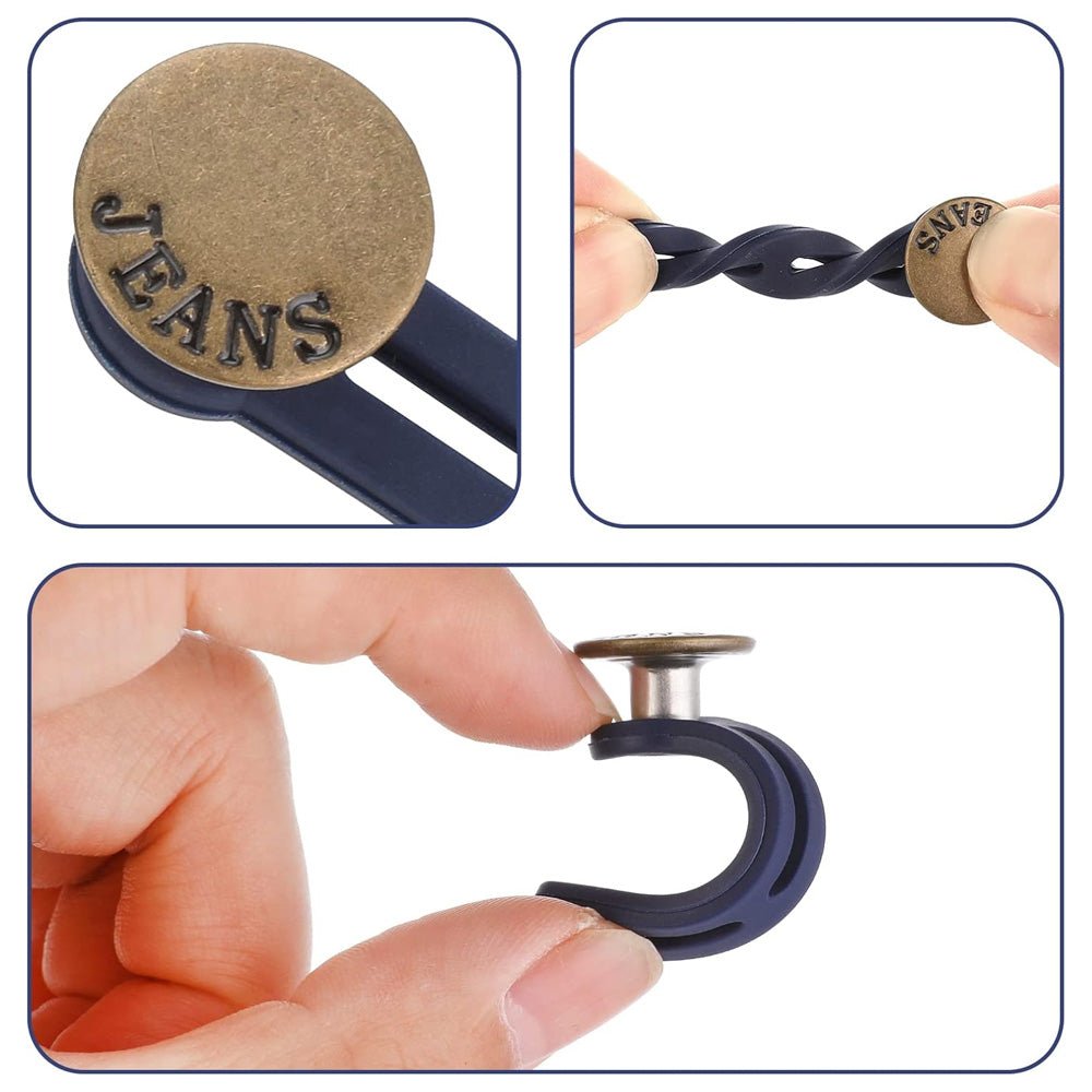 Midjeförlängare i silikon – flexibel passform för jeans & byxor - Patchlab